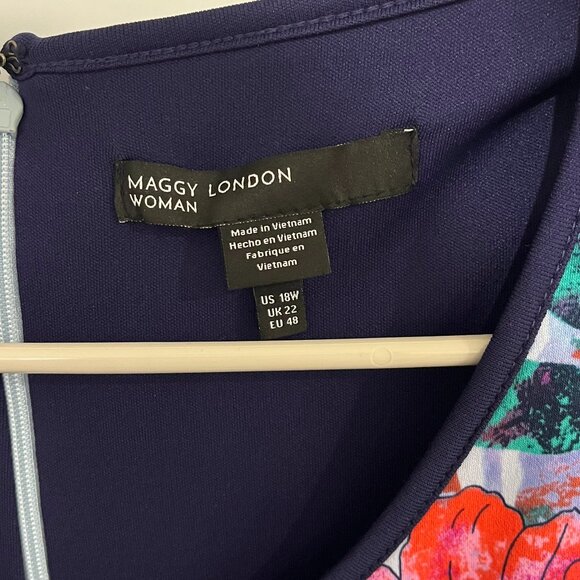 NWT Maggy London Floral fit & flare Dress - Picture 6 of 7